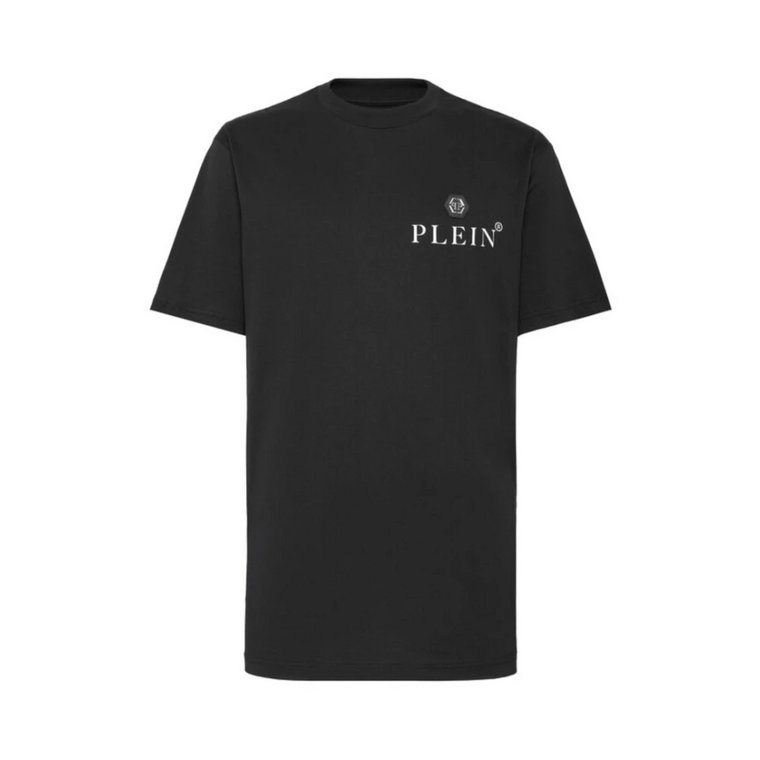 Klasyczny Męski Czarny T-Shirt z Logo Philipp Plein