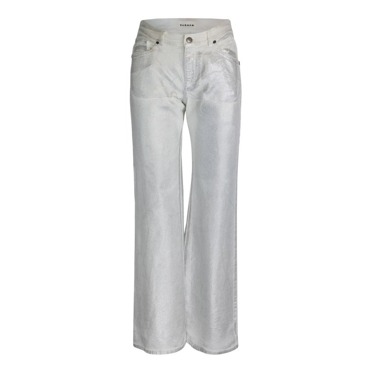 Metallic Finish Wide Trousers P.a.r.o.s.h.
