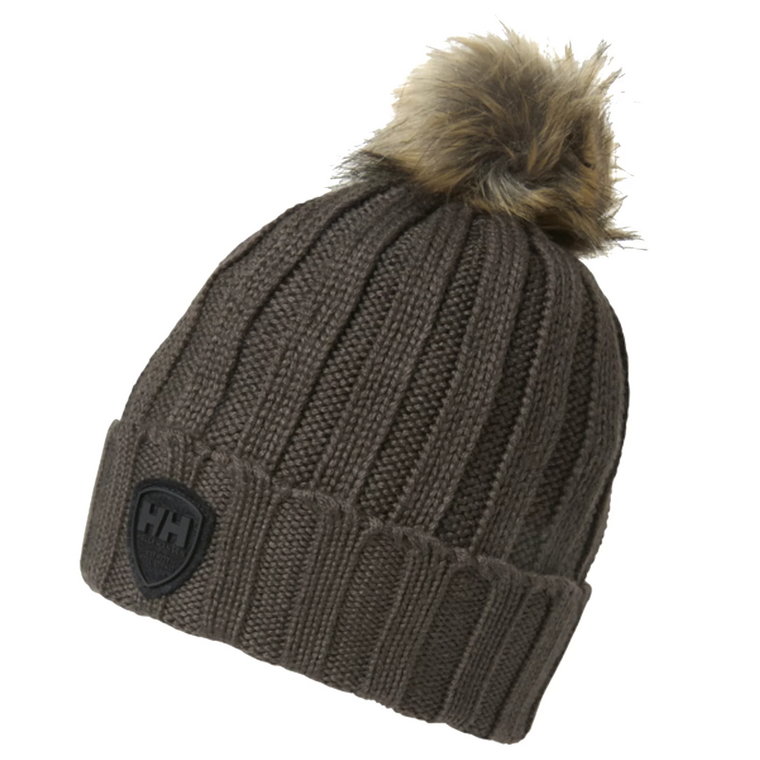 Helly Hansen W Limelight Beanie 67156-755, Damskie, Brązowe, czapki, akryl, rozmiar: One size