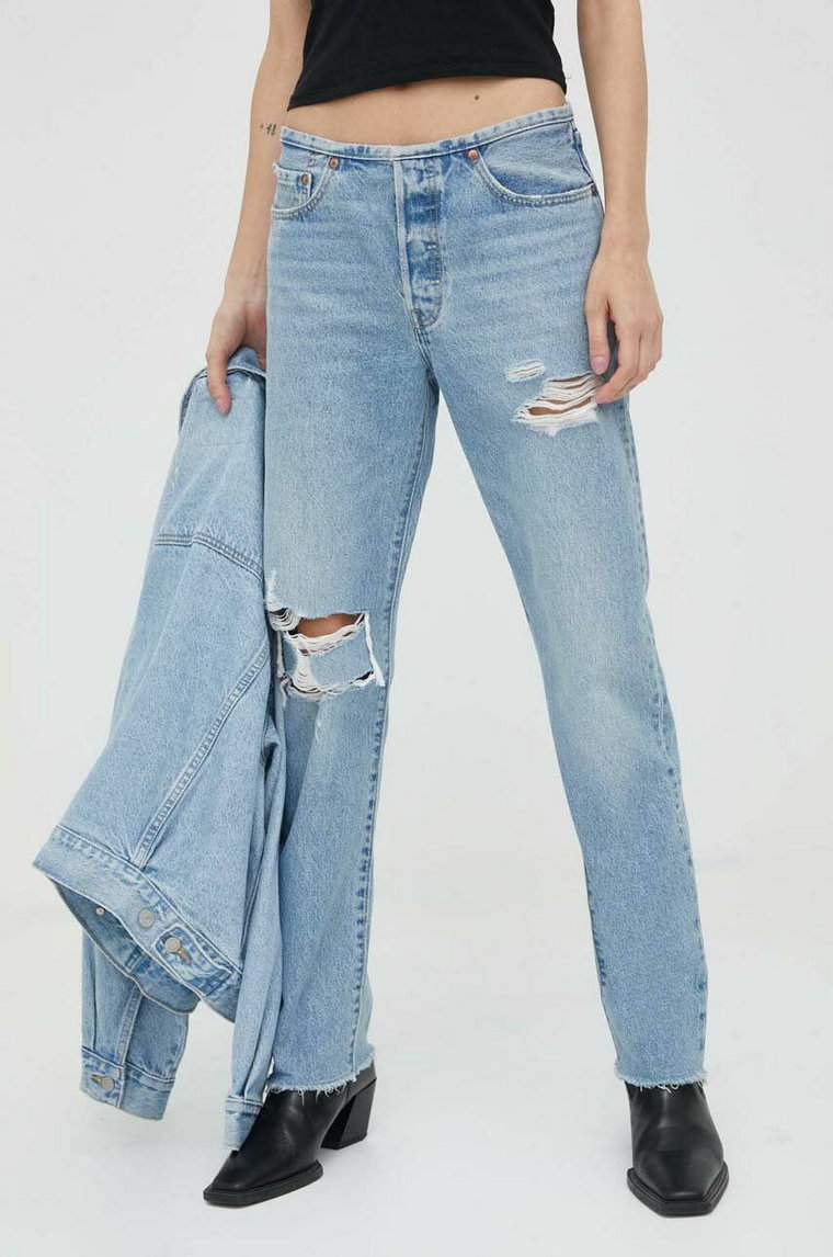 Levi's jeansy 501 damskie high waist