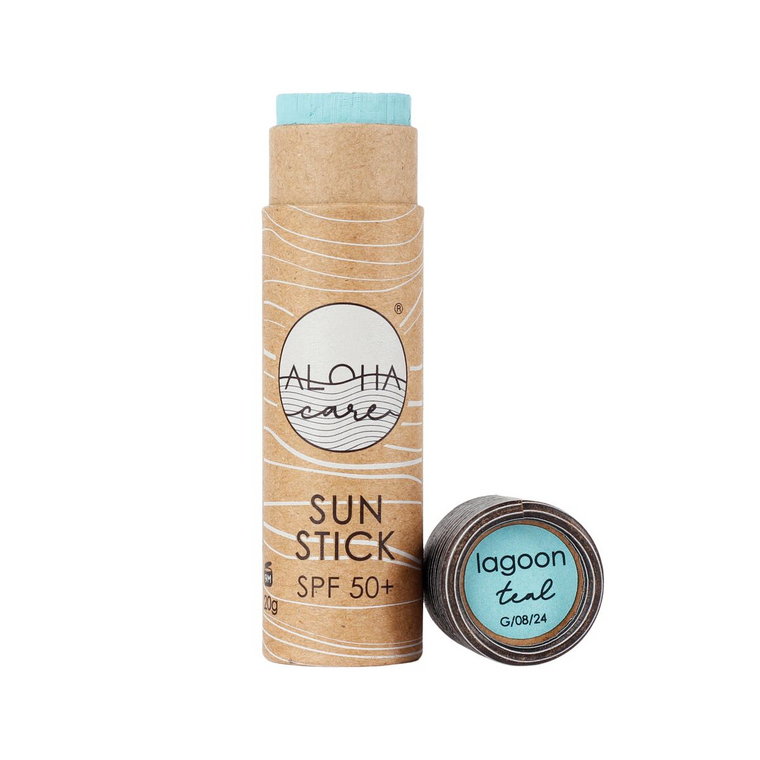 Aloha Sun Stick SPF 50+ - Kolorowy Sztyft Przeciwsłoneczny do Twarzy TEAL