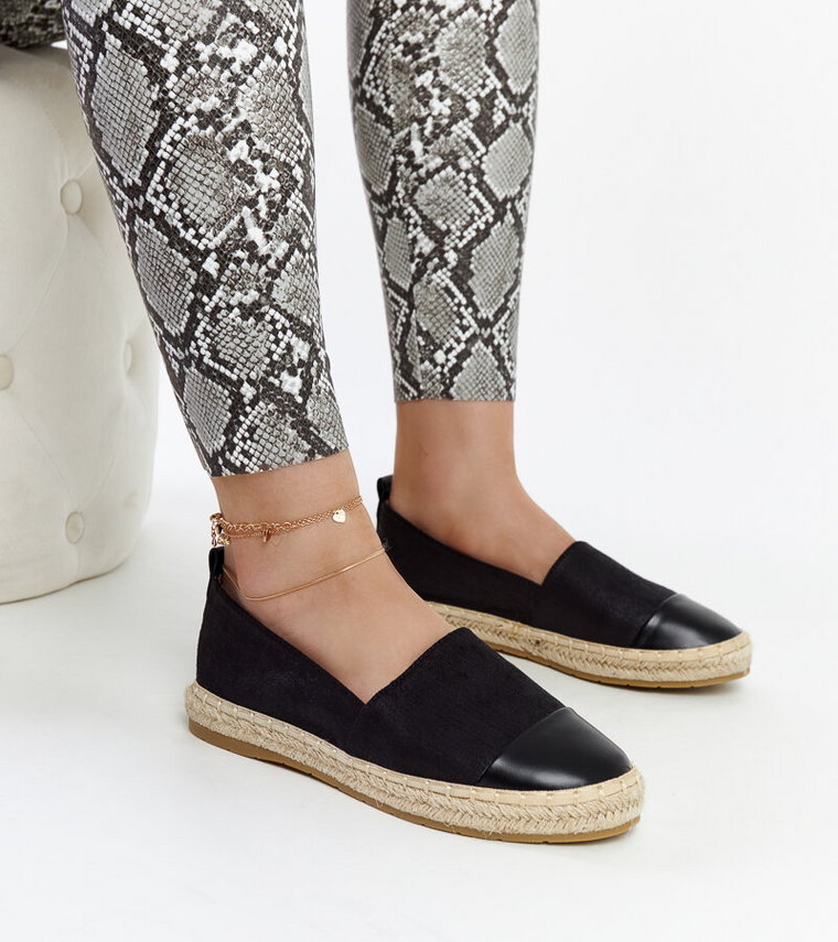 Czarne espadryle Carugo