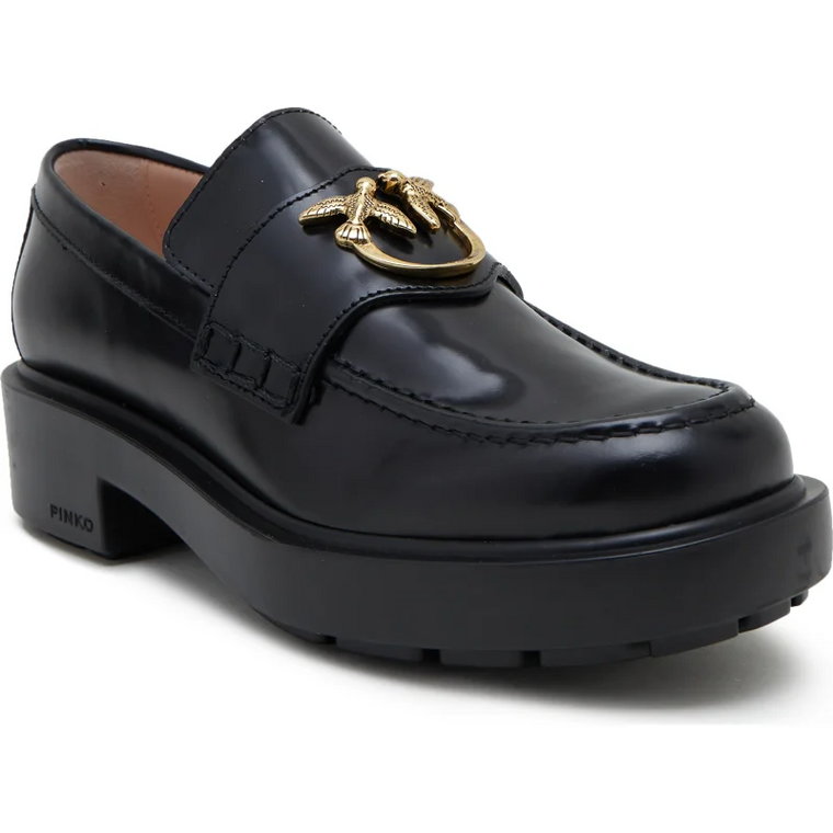 Pinko Skórzane loafersy TINA