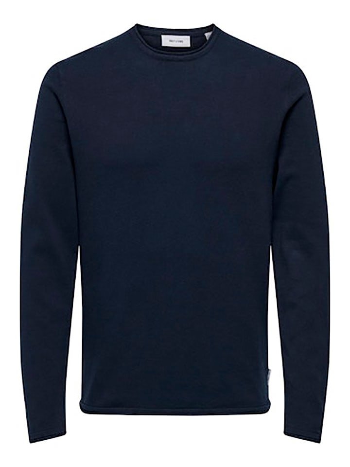 ONLY & SONS Sweter w kolorze granatowym