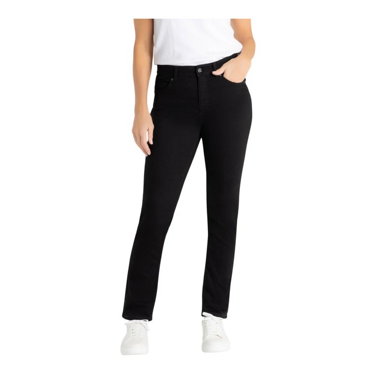 Klasyczne czarne jeansy z regularnym krojem MAC