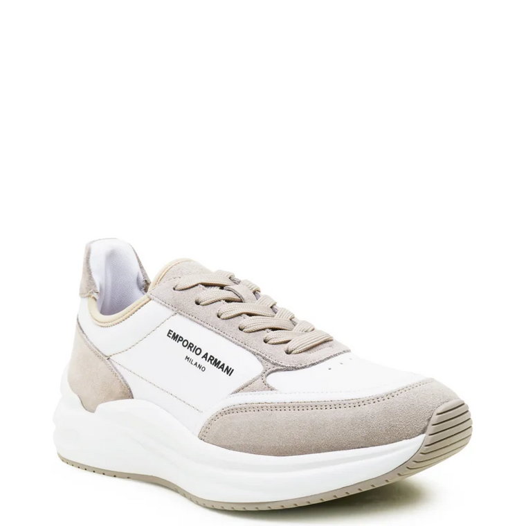 Emporio Armani Skórzane sneakersy