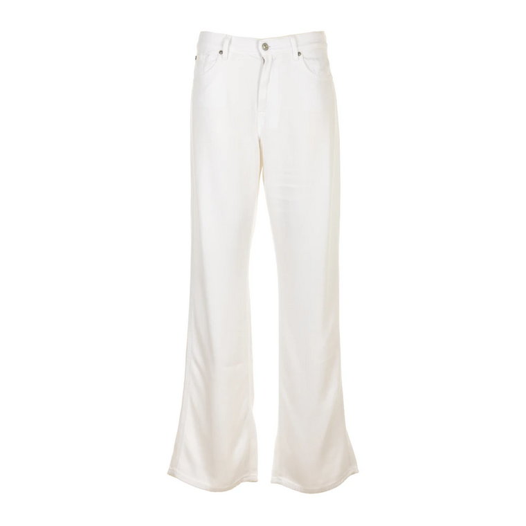 Białe Spodnie Tess w Kolorze 7 For All Mankind