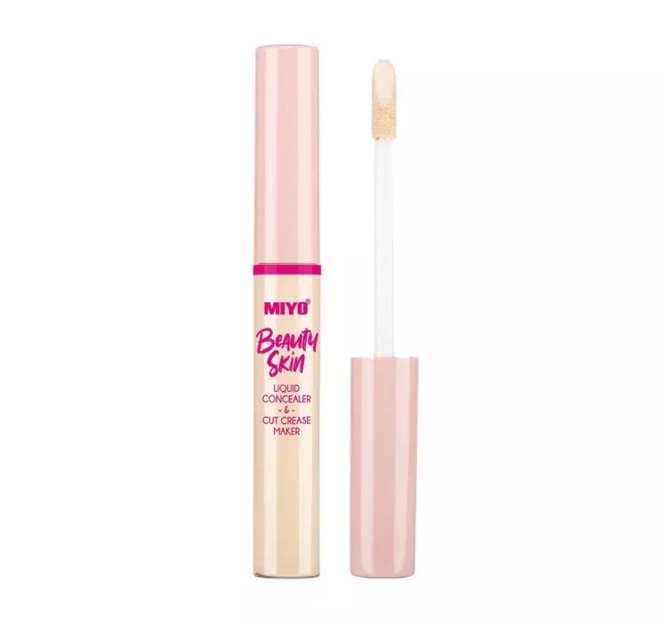 MIYO BEAUTY SKIN LIQUID CONCEALER AND CUT CREASE MAKER PŁYNNY KOREKTOR KRYJĄCY 02 HELLO YELLOW 7ML