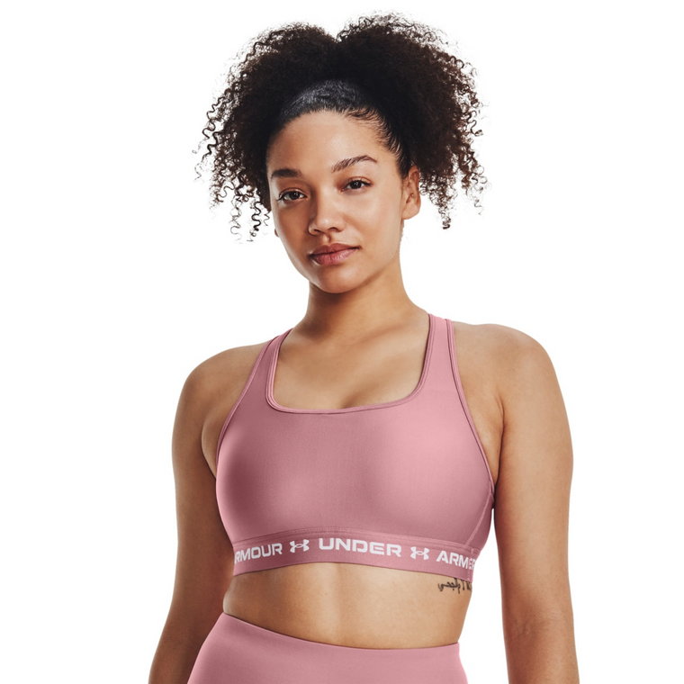 Biustonosz sportowy  Under Armour UA CROSSBACK MID BRA - różowy