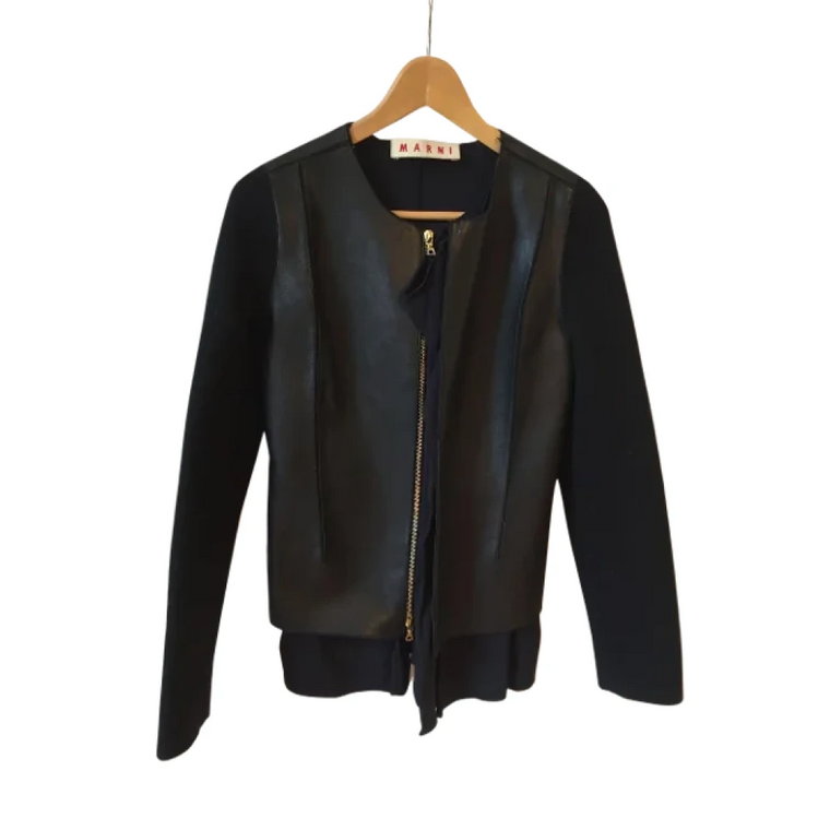 Pre-owned Leather outerwear Marni Pre-owned
