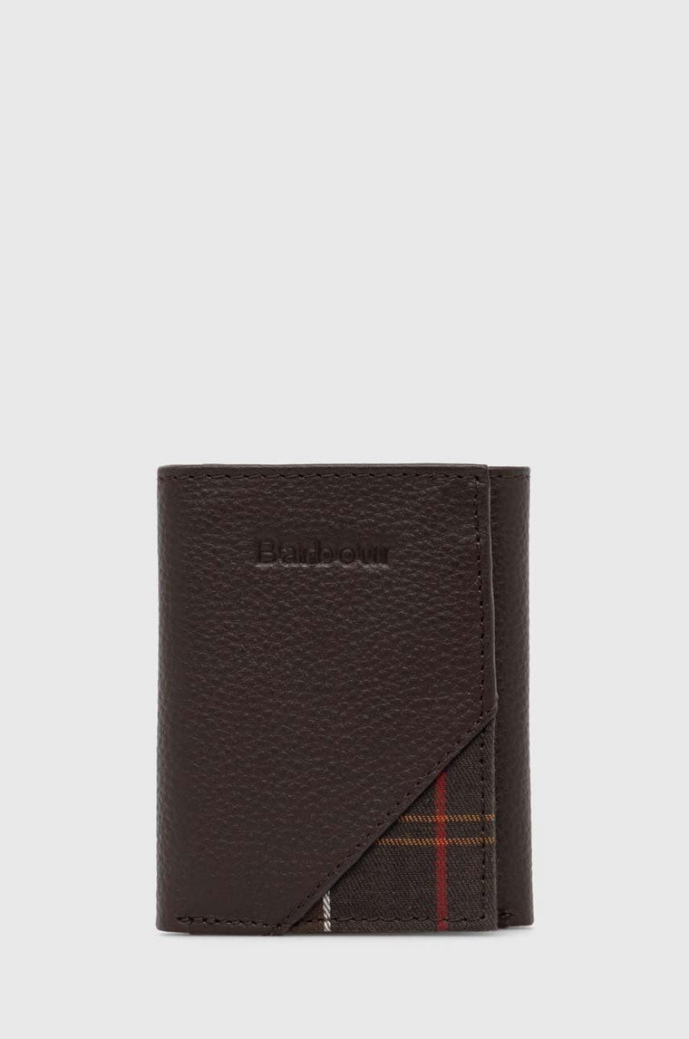 Barbour portfel skórzany Tarbert Bi Fold Wallet męski kolor brązowy MLG0064