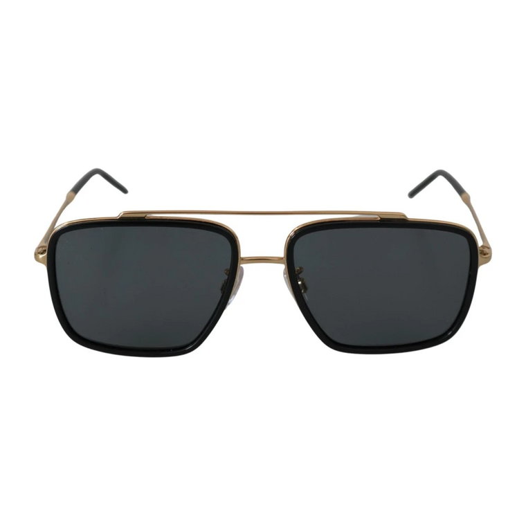 Czarne Okulary Przeciwsłoneczne z 100% Ochroną UV Dolce & Gabbana