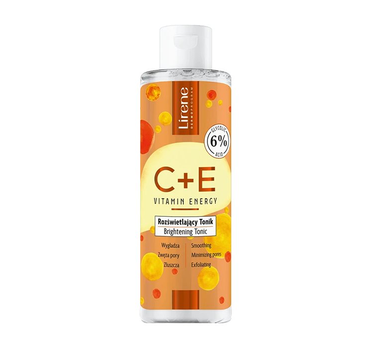 Lirene C+E Vitamin Energy rozświetlający tonik do twarzy 145ml