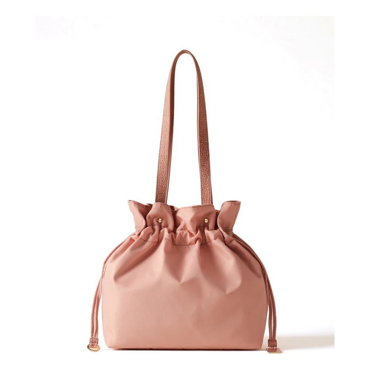 Ruffle Shopper - Torba na Ramię z Przetworzonej Tkaniny Borbonese