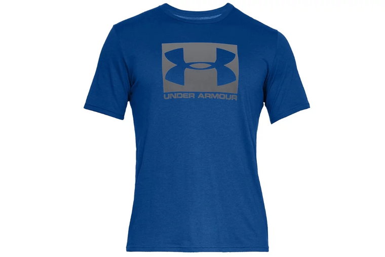 Under Armour Boxed Sportstyle SS Tee 1329581-400, Męskie, Niebieskie, t-shirty, bawełna, rozmiar: M