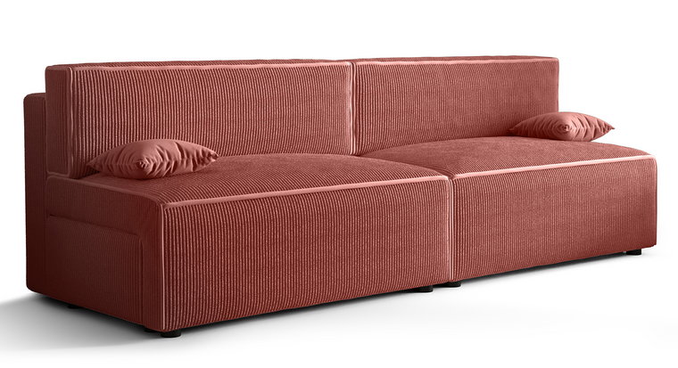 Różowa rozkładana sofa - Manila 3X