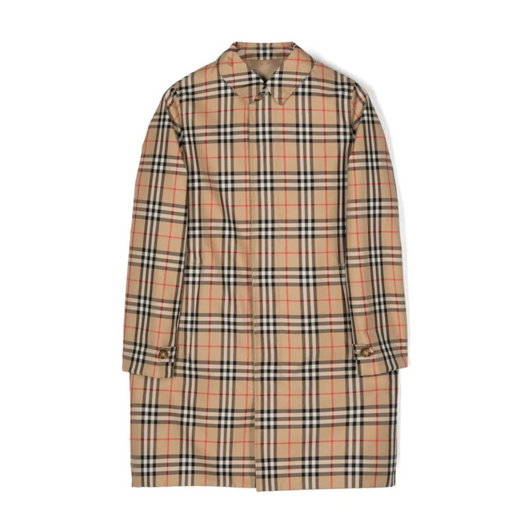 Beżowa Parka dla Chłopców Aw24 Burberry