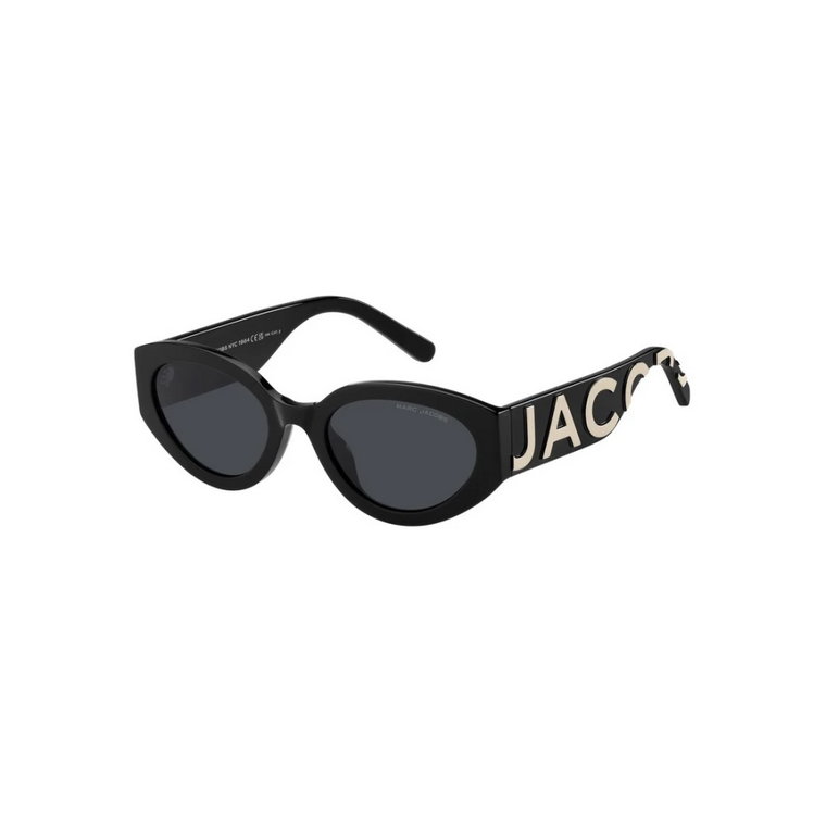 Czarne i Białe Okulary Przeciwsłoneczne dla Kobiet Marc Jacobs