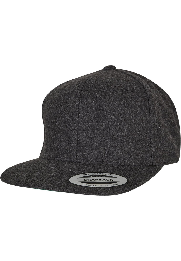 Czapka Z Daszkiem  Snapback Szara Flexfit 6689M Wool