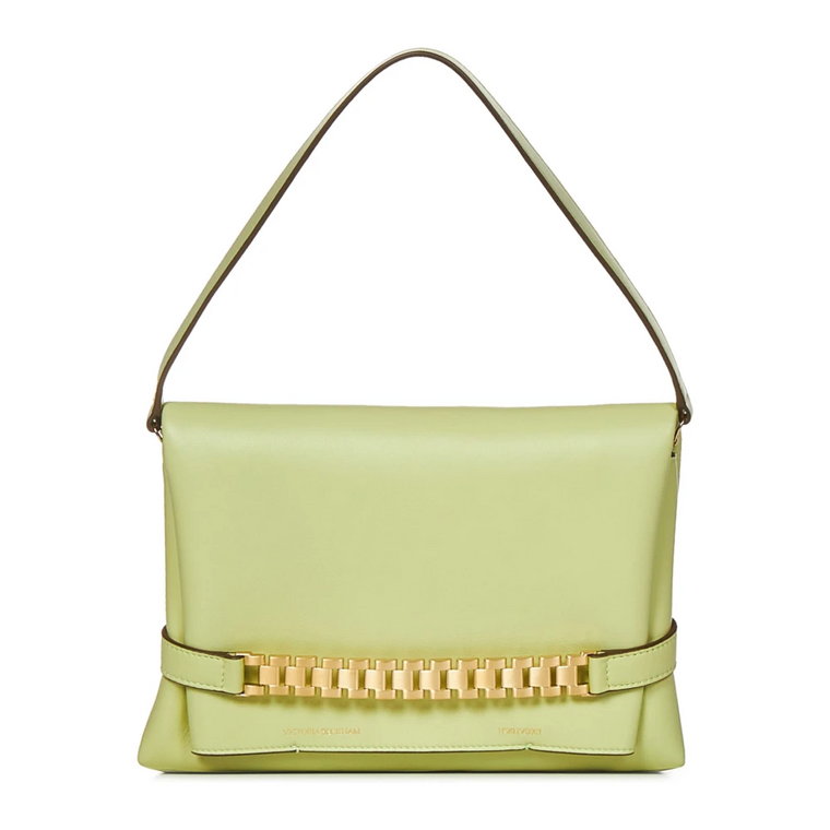 Zielona Torba Pouch Avocado Nappa Victoria Beckham