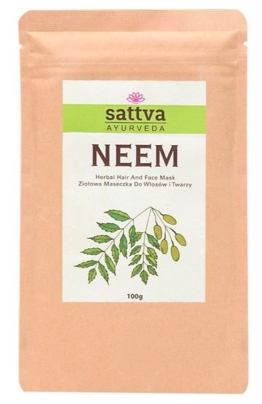 Sattva Ayurveda Ziołowa Maseczka Do Włosów I Twarzy Neem 100 g