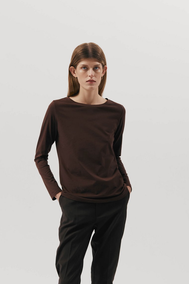 Longsleeve typu basic : Kolor - Biały, Rozmiar - 34