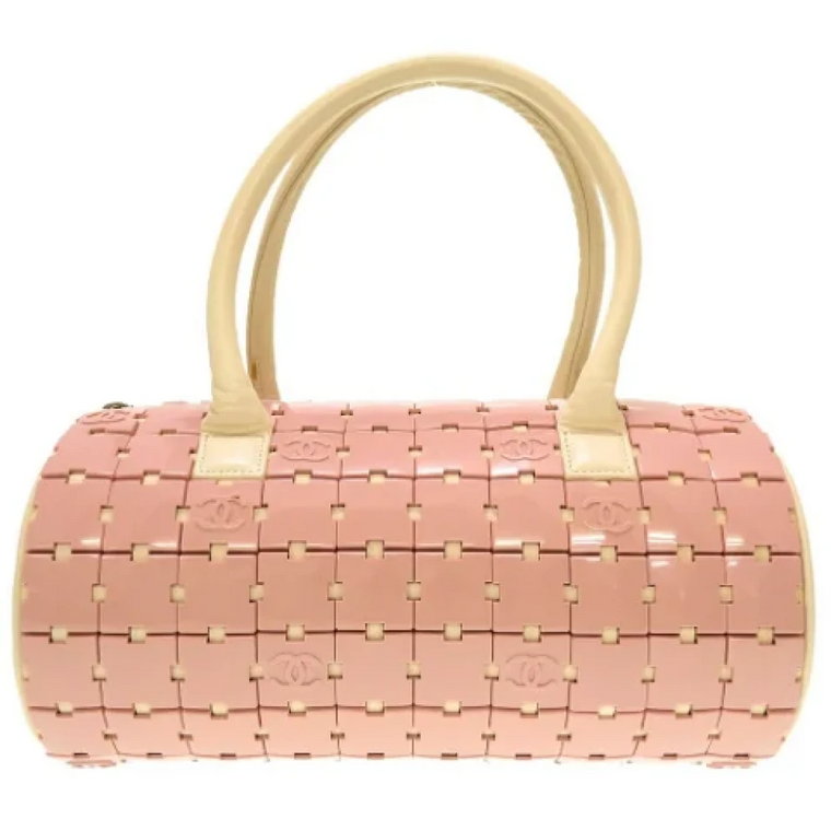 Używana różowa plastikowa torebka Chanel Chanel Vintage