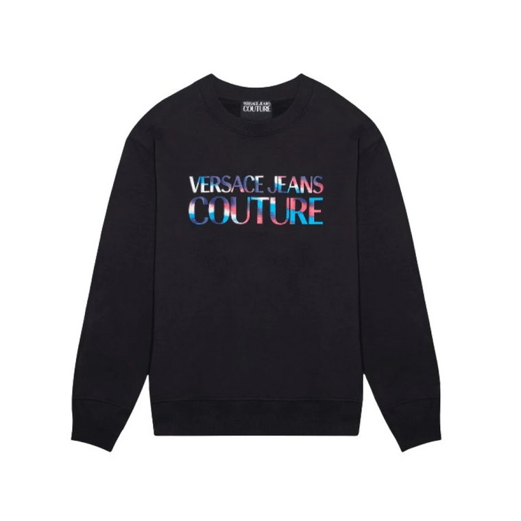 Czarny Sweter z Logo - XS Versace Jeans Couture
