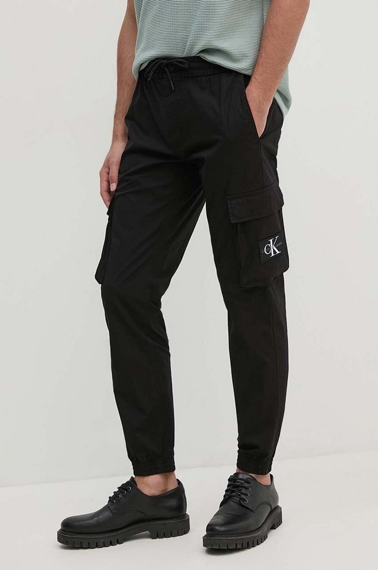 Calvin Klein Jeans spodnie męskie kolor czarny J30J325900