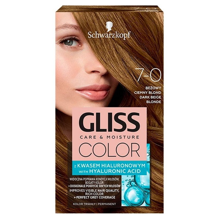 Gliss Color 7-0 Beżowy Ciemny Blond - farba do włosów 1 szt.