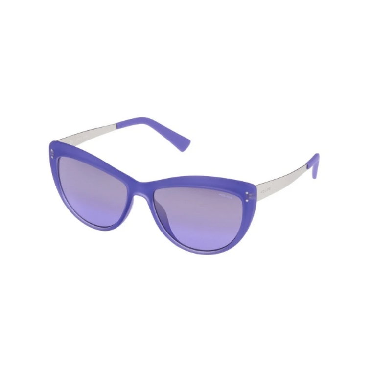 Niebieskie Wstrzyknięte Okulary przeciwsłoneczne dla Kobiet Police