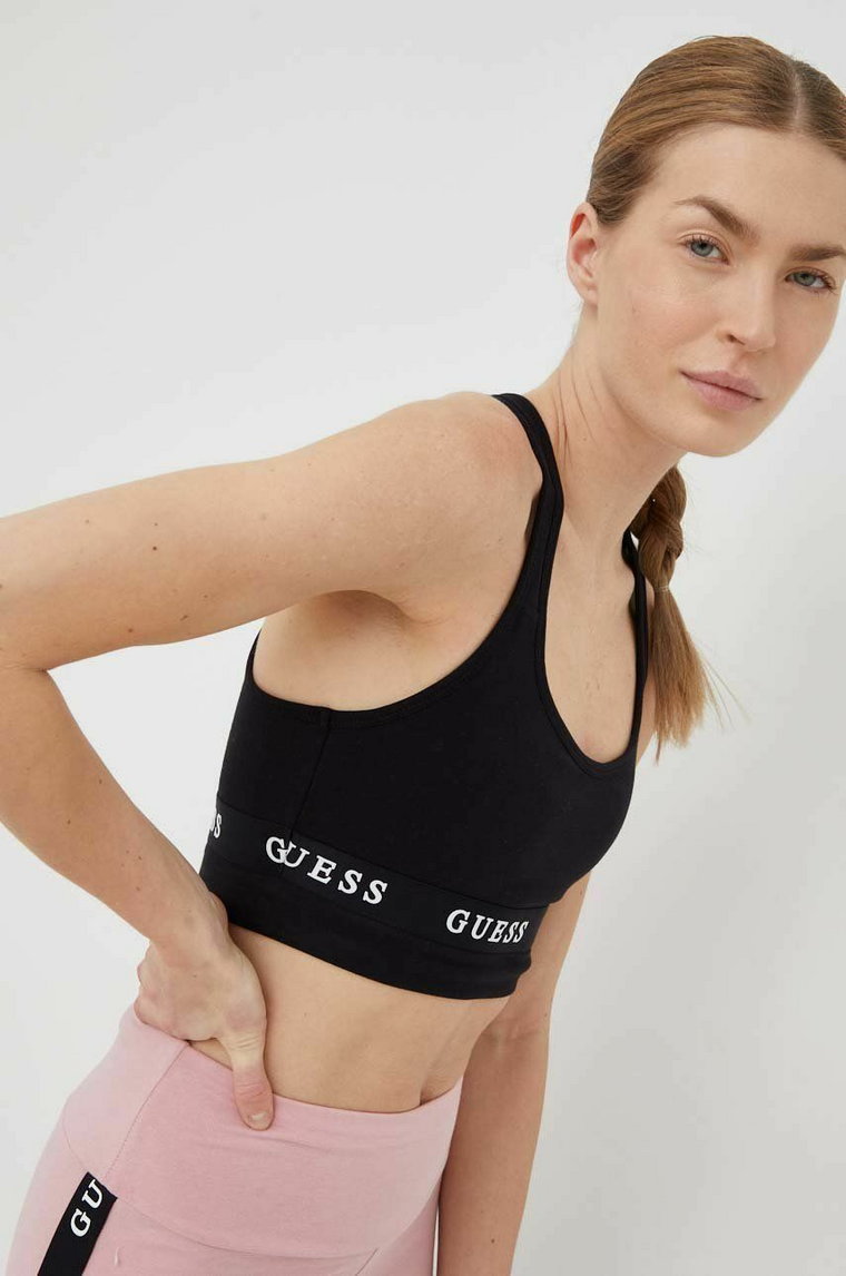 Guess biustonosz sportowy kolor czarny