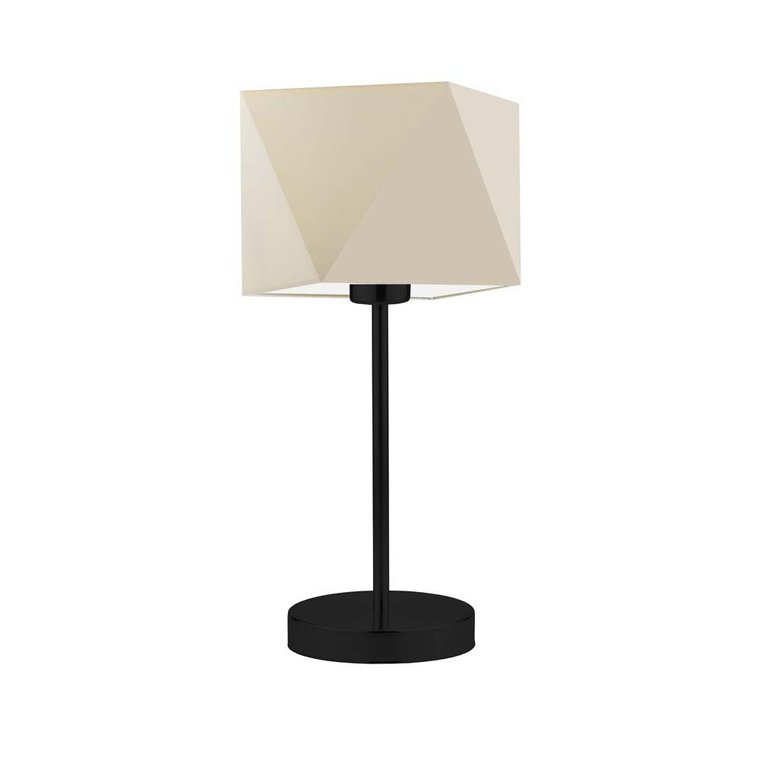 Lampka nocna LYSNE Wuhu, 60 W, E27, ecru/czarna, 43x23 cm