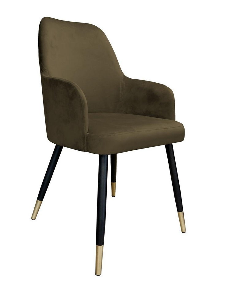 Krzesło ATOS Westa MG05, brązowo-czarne, 88x65x53 cm