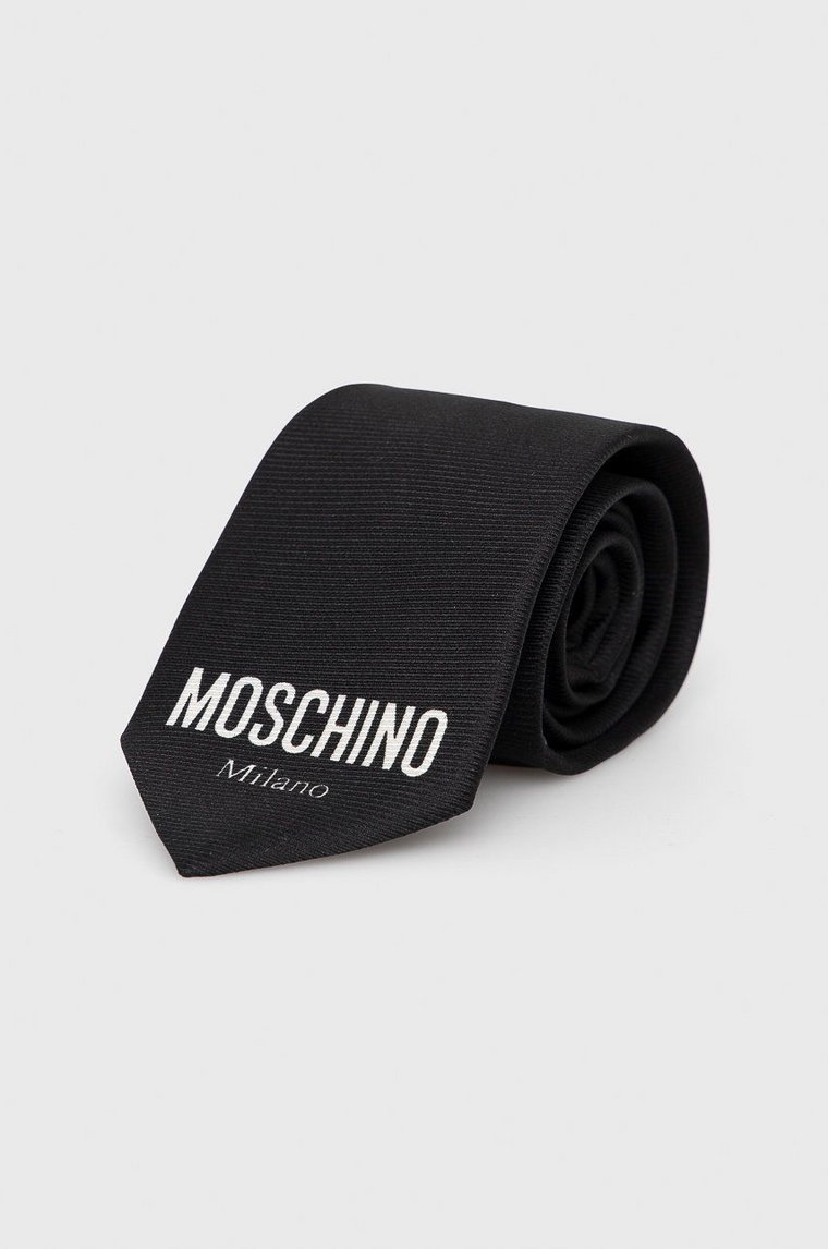 Moschino Krawat kolor czarny