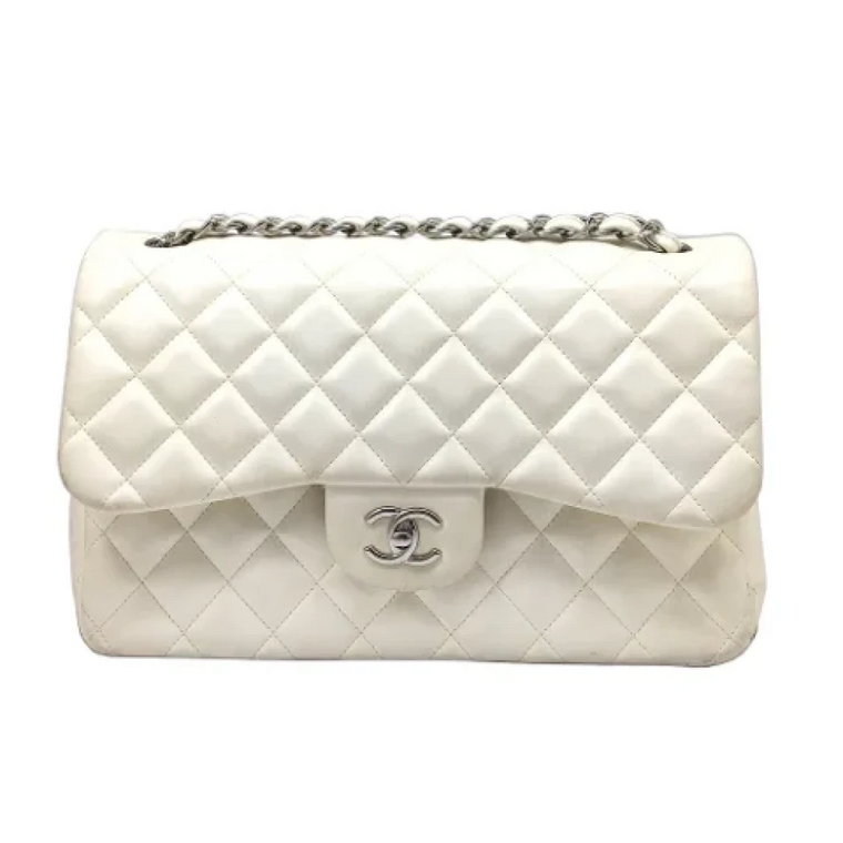 Chanel Flap Bag w białej skórze Chanel Vintage