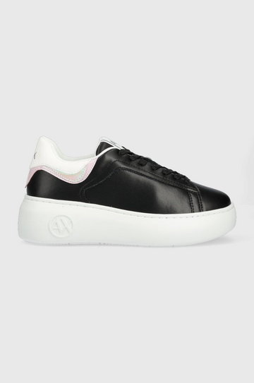 Armani Exchange sneakersy skórzane XDX108.XV635.00002 kolor czarny XDX108 XV635 00002