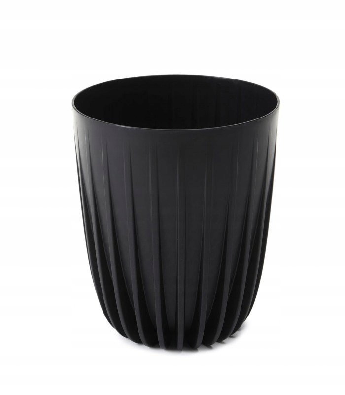 Doniczka plastikowa z wkładem Mira Eco 19 cm czarna