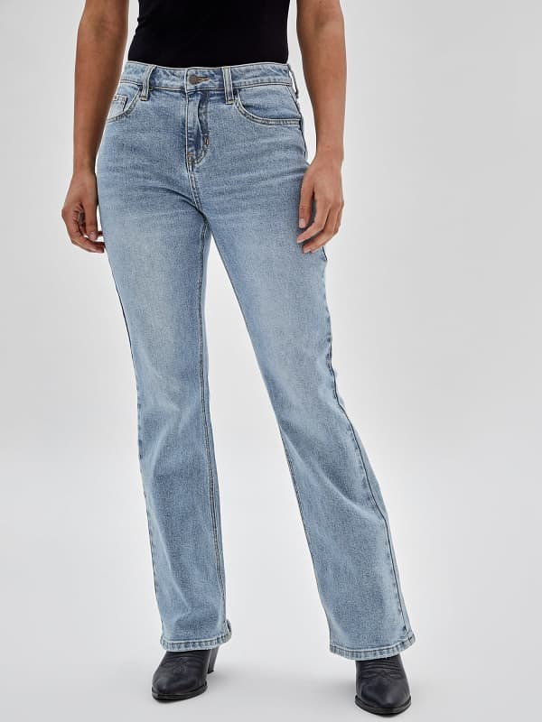 Denimowe Spodnie Fason Bootcut