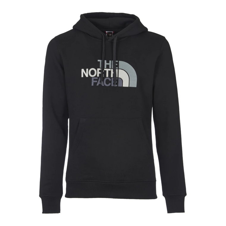 Czarne Swetry z Haftowanym Logo The North Face