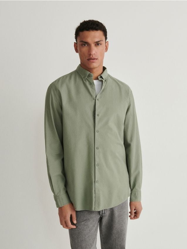 Reserved - Koszula comfort fit - zielony