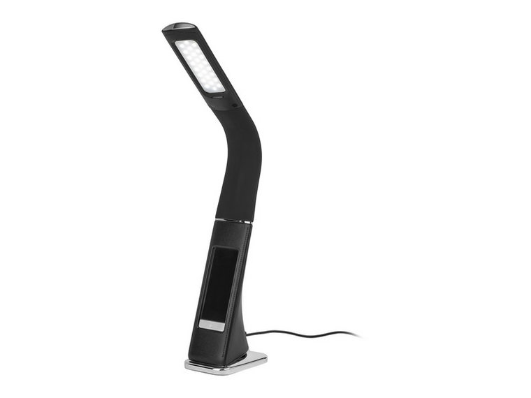 LIVARNO home Lampa stołowa LED, elastyczne ramię, 3,4 W (Czarny)