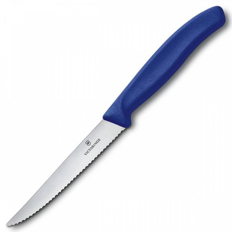 Victorinox - swiss classic - nóż do steków - ząbkowane ostrze - 11 cm - niebieski kod: 6.7232.20