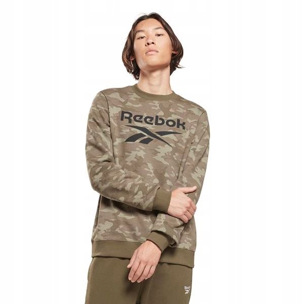 Bluza Męska Reebok HE8173 ID Camo Crew Zielona L