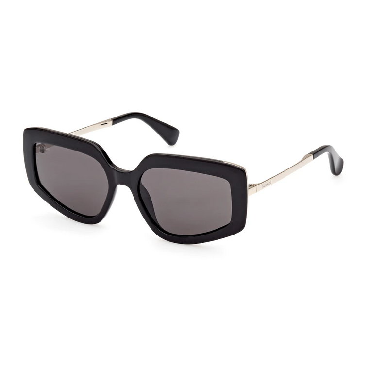 Kwadratowe Czarne Okulary przeciwsłoneczne Max Mara