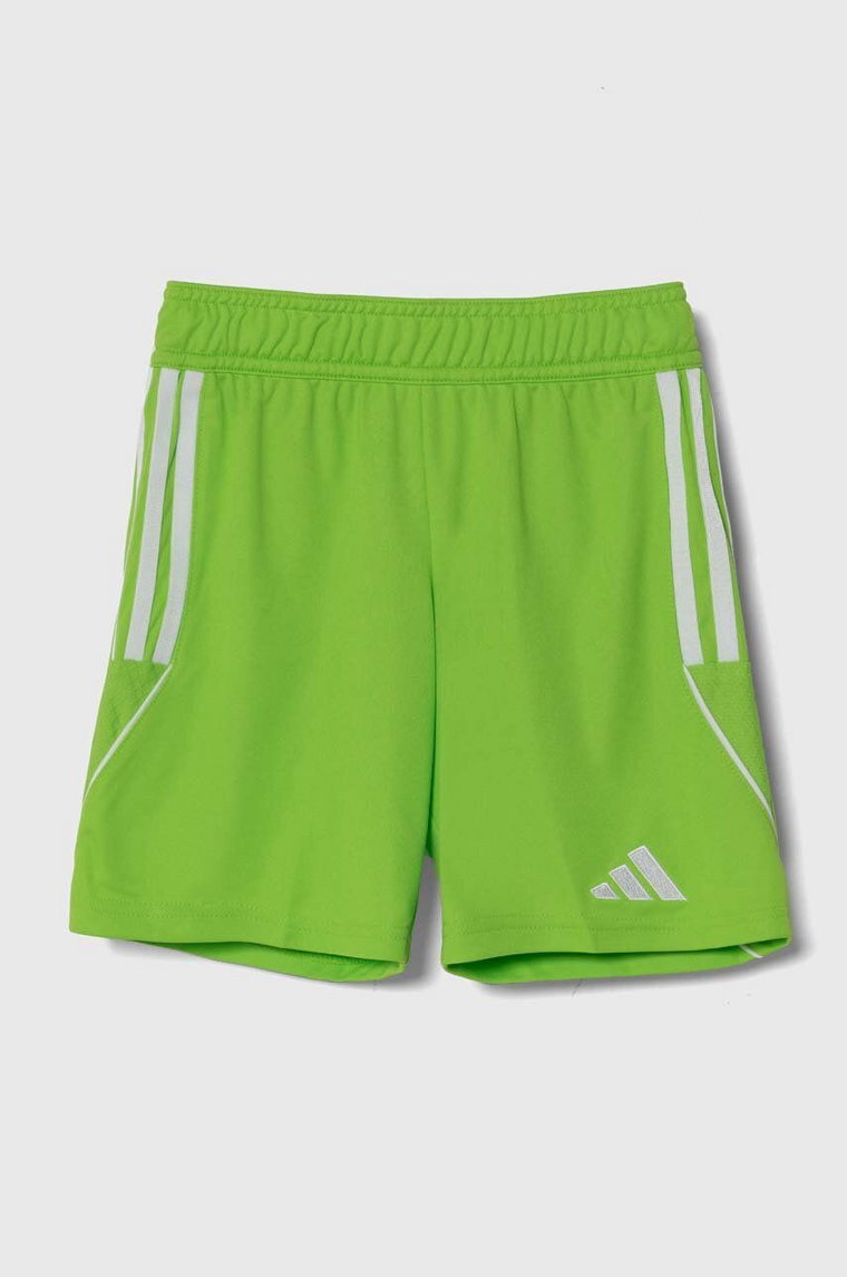 adidas Performance szorty dziecięce TIRO 23 SHO Y kolor zielony regulowana talia