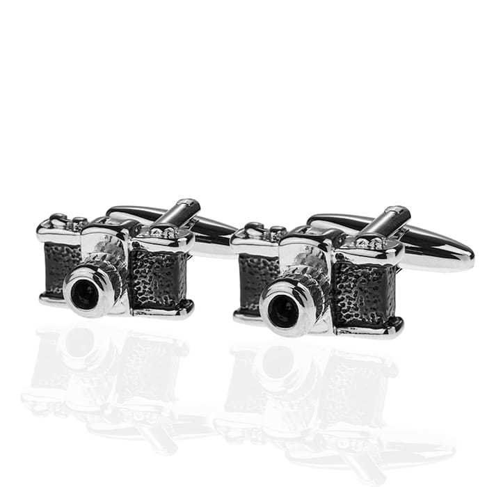 Spinki do mankietów tematyczne aparat fotograficzny EM 52