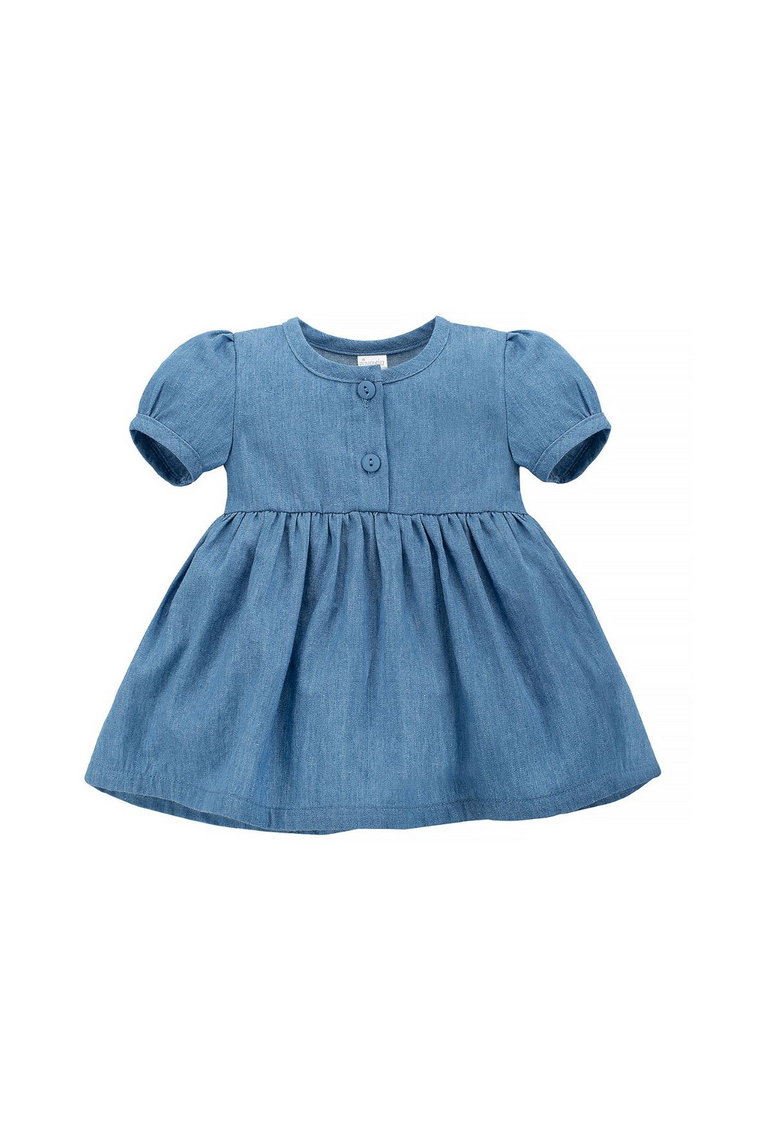 Bawełniana sukienka niemowlęca niebieska