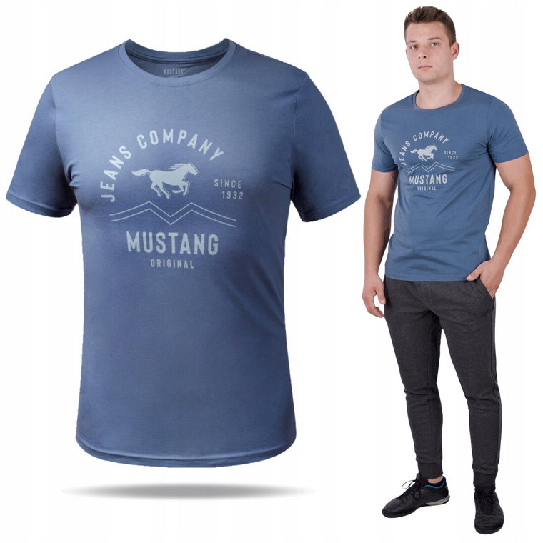 T-shirt Koszulka Męska Bawełniana Mustang XL