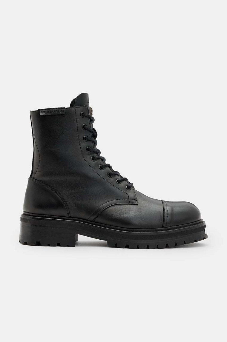 AllSaints buty skórzane Hank Boot męskie kolor czarny M004FB